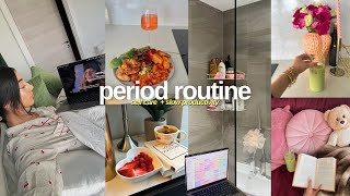 realistic period day in my life  selfcare healthy habits relaxation routine amp advice [upl. by Oiril808]