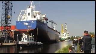 Launching  Tewaterlating Ms Alesia  Bodewes Shipyards [upl. by Betthezul]