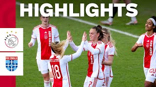 LEUCHTER HATTRICK 😍  Highlights Ajax Vrouwen  PEC Zwolle Vrouwen  Azerion Vrouwen Eredivisie [upl. by Broderic92]