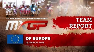 Team Report HITACHI KTM UK  MXGP of EUROPE VALKENSWAARD 2018 motocross [upl. by Gussie]