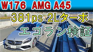 【AMG A45】日帰り徹底エコドライブで愛車の燃費を検証 [upl. by Gardie]