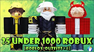 25 quotUnder 1000 Robuxquot Roblox Outfits Part 4 [upl. by Witcher]