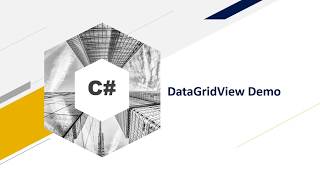 DataGridView  C windows Form [upl. by Auqenaj]