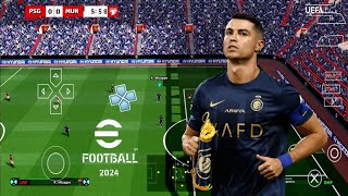 EFOOTBALL PES 2024 PPSSPP ORIGINAL PS5 On Androidamp ISO BEST Graphics Offline [upl. by Charles]