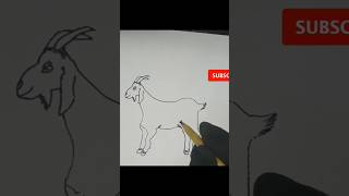 How To Draw A Goat 🐐 Easy Step by Step Animal farm drawing [upl. by Gussie]