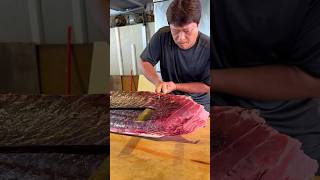 Huge Tuna Meat Cutting food seafood tuna taiwan [upl. by Ennovi684]