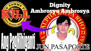 Ang Paghihiganti Ni Jun Pasaporte sa mga Tau Gamma Phi [upl. by Nwahsiek]