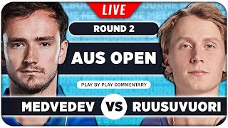 MEDVEDEV vs RUUSUVUORI • Australian Open 2024 • LIVE Tennis PlaybyPlay Stream [upl. by Simonette]