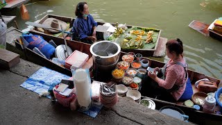 Thailand  Schwimmender Markt [upl. by Kimball]