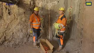 Baustelle der PORR  Neubau PSW Forbach 1 Sprengung am Zufahrtsstollen [upl. by Htiel]