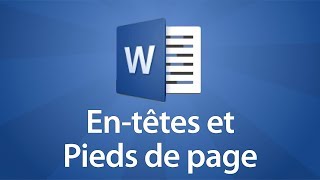 Word 2016  Les entêtes et pieds de page [upl. by Dysart]