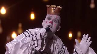 Puddles Pity Party Silent Clown Performs Royals by Lorde Americas Got Talent 2017 [upl. by Opiuuk]