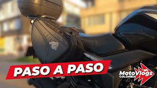 ¿Cómo instalar ALFORJAS para MOTO SIN SOPORTES [upl. by Dmitri867]