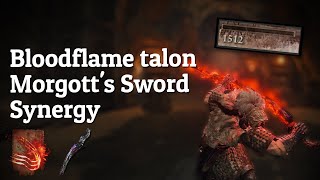 Bloodflame talon Morgotts Sword INSTANT BLEED roll catch [upl. by Llerdnad]