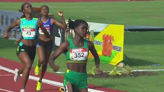 CARIFTA Games 2024 Grenada  Girls 100 Meter Hurdles Under 17 Final [upl. by Eednil]