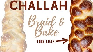 HOW TO MAKE CHALLAH Bread  Learn the six strand braid  easy challah recipe [upl. by Aseneg]