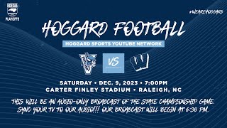 Hoggard Football vs Weddington Audioonly [upl. by Marice]