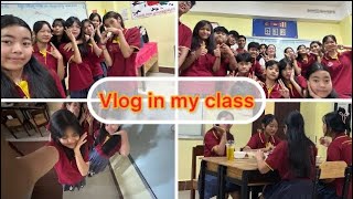 Mini vlog in my class Ep 1 Party [upl. by Eachern912]