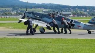 airpower 2011 zeltweg Me109 Me262 [upl. by Nanerb337]