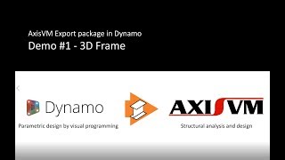 AxisVM Export package in Dynamo [upl. by Lance]