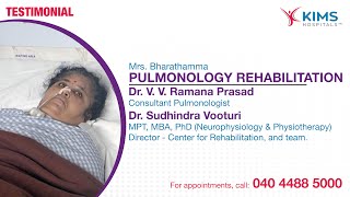 Pulmonology Rehabilitation  Dr V V Ramana Prasad  Dr Sudhindra Vooturi  Mrs Bharathamma [upl. by Airalav]