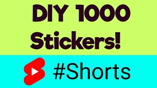 DIY Handmade Stickers 💞 shorts sticker craft ashortaday [upl. by Nomael795]