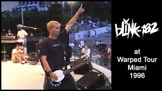 blink182  Live at Warped Tour Miami 1996 [upl. by Anuaek]