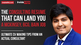 3 Errors In Your CV That Will Get You Rejected By McKinsey BCG Bain  Key Tips From A Consultant [upl. by Nicol591]