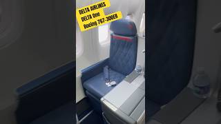 DELTA AIRLINES FIRST CLASS BOEING 767 Delta One Cabin aviation shortvideo travel [upl. by Enileuqkcaj]