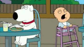 Family Guy Brian yells at baby [upl. by Sinnelg192]