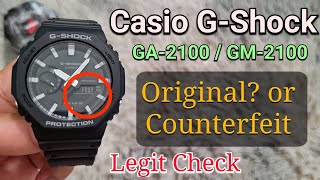 Is My Casio GShock GA2100  GM2100 Original or fake  2 tests to find out [upl. by Mure]