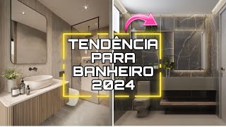 TENDÊNCIA DE DECORAÇÃO PARA BANHEIRO  DICAS E TENDÊNCIAS DO QUE VAI USAR EM BANHEIROS 2024 [upl. by Ssew]