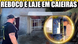 OBRA DE CAIEIRAS REBOCADA E COM A LAJE BATIDAðŸ”¥ A CASA JÃ TEM FORMA [upl. by Ordnaxela]