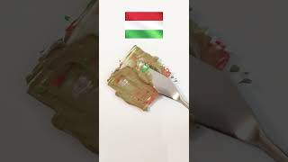 Mixing Hungarian Flag Colors 🎨 Red Green and White Paint Blend into Light Brown shorts [upl. by Atnod]