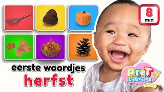 Woordjes leren • HERFST • Baby Leren Praten • Nederlandse baby filmpjes • Woordjes leren Peuter [upl. by Leksehcey]