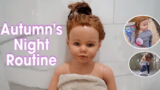 Reborn Autumns Night Routine and Hair wash day [upl. by Zitella]