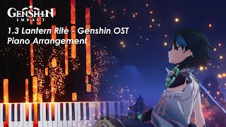 13 Lantern Rite Theme  Genshin Impact Piano Arrangement [upl. by Om]