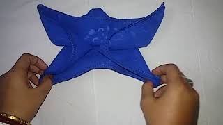 Easy Way to Make Starfish using Handkerchief  Towel Arts  Towel Art Tutorials  Kids Fun [upl. by Nauaj]