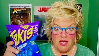 ASMR Hottest Blue Takis EVER chips takis eating asmreating [upl. by Repsihw108]