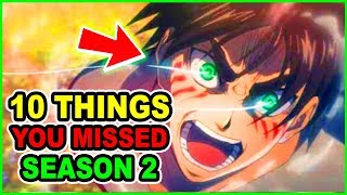 Attack on Titan 10 THINGS YOU MISSED  Attack on Titan Season 3 [upl. by Ricker]