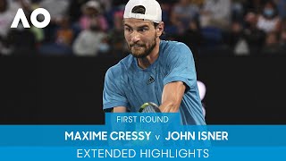 Maxime Cressy v John Isner Extended Highlights 1R  Australian Open 2022 [upl. by Eillime208]