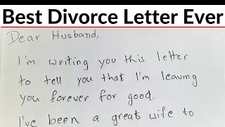 Wife Demands Divorce In LetterHusbands Brilliant Reply Makes Her Regret Every WordRevenge Lessons [upl. by Jarvey]