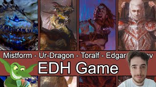 Mistform Ultimus vs UrDragon vs Toralf vs Edgar Markov ft Tomer from MTGGoldfish Commander [upl. by Jamel]