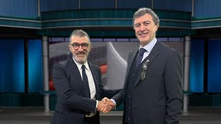 Elezioni  Marsilio  D’Amico primo confronto in Tv [upl. by Lemire735]