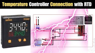 Temperature Controller Connection with RTD । Temperature Controller Install Diagram [upl. by Clynes]