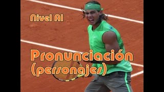 Pronunciación personajes Nivel A1 [upl. by Kinsman137]