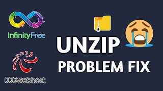 How to Extract Zip File in 000Webhost or InfinityFree  Unzip Error Fix [upl. by Neelhtak758]