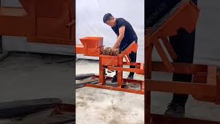 LG240 manual clay block machineblockmachine concreteblockmachine brickmachine cementbricks [upl. by Rosita]