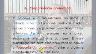 Concordância  Verbal Adnominal Nominal e Pronominal [upl. by Guild278]