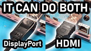 A DisplayPort Port That You Can Plug HDMI Into [upl. by Nylhtac]